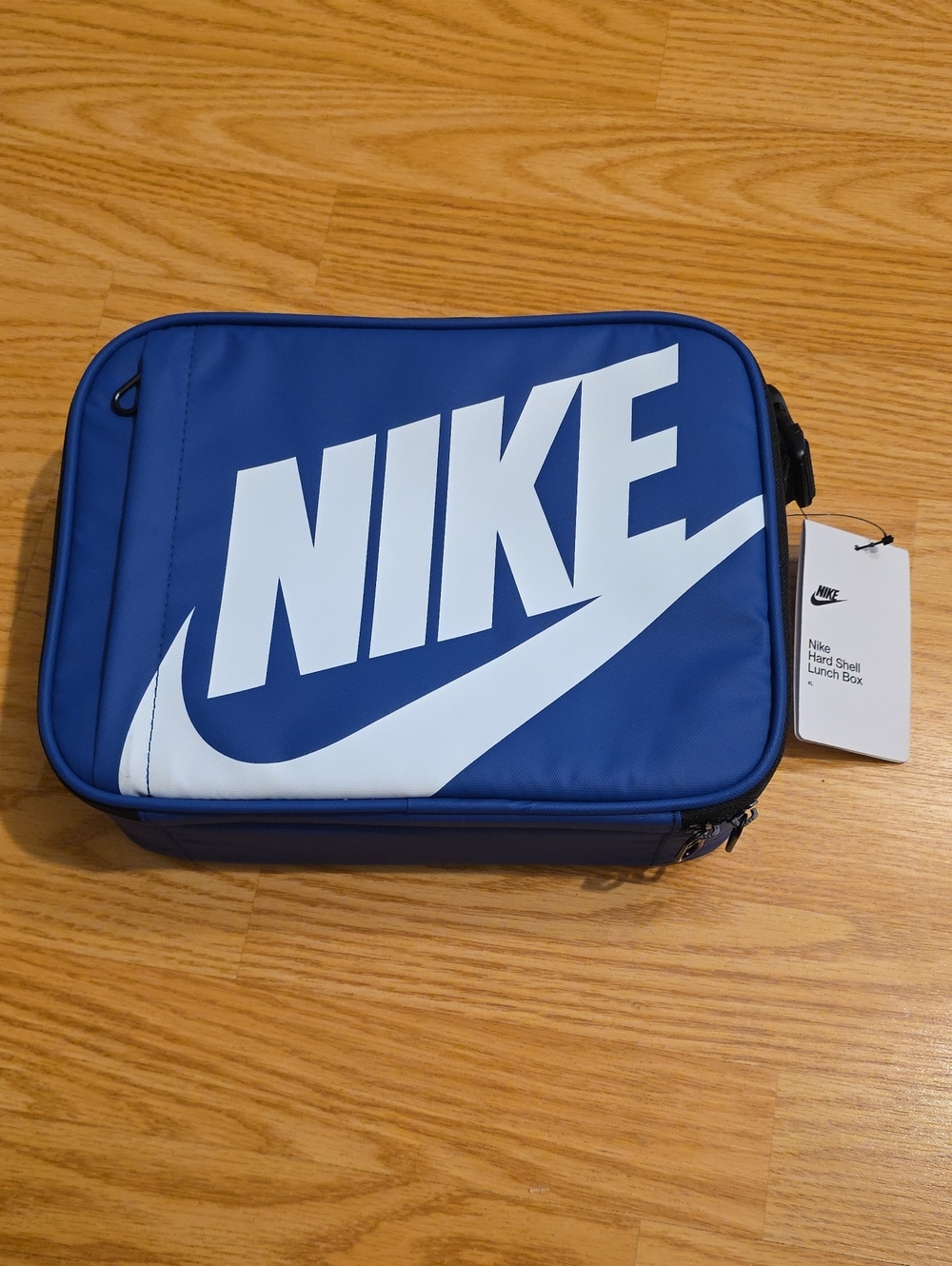 Nike Blue and White Hard Shell Lunch Box